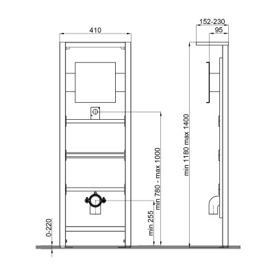 Инсталляция для писсуара Qtap Nest QT0188711U