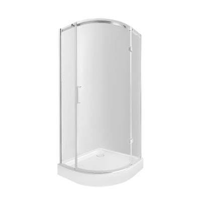 Душевая кабина Qtap Virgo CRM1099AC8 Clear 2020x900x900 мм + поддон Robin 309912C 90x90x12 см с сифоном