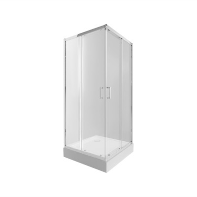 Душевая кабина Qtap Taurus CRM1099SC6 Clear 2020x900x900 мм + поддон Tern 309912C 90x90x12 см с сифоном