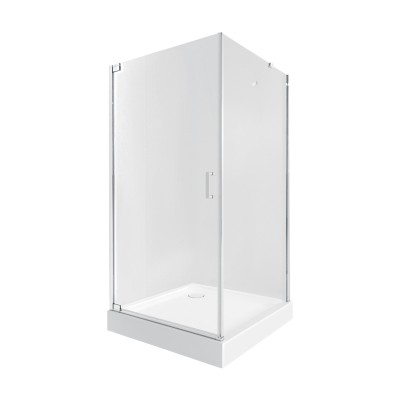 Душевая кабина Qtap Aquarius CRM1099SC6 Clear 2020x900x900 мм + поддон Tern 309912C 90x90x12 см с сифоном