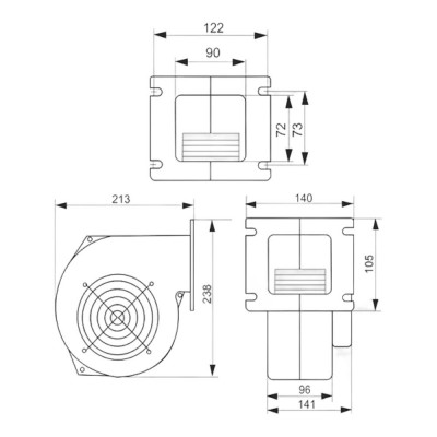 Вентилятор котла KG Elektronik M Plus M Арт. X145