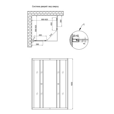 Душевая кабина Lidz WIEŻAK SC90x90.SAT.LOW.L, стекло Linie, 4мм, без поддона