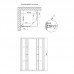 Душевая кабина Lidz WIEŻAK SC90x90.SAT.LOW.L, стекло Linie, 4мм, без поддона