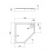 Душевой поддон Qtap Diamond 301112 100x100x12 см + сифон