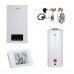 Комплект для котельной: электрический котел Thermo Alliance 12 кВт + комплект бойлера + комбинированный напольный водонагреватель 100 л