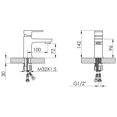 Смеситель для раковины Lidz Wawel 001 (k35) LDWAW001WHI45397 White Смеситель для раковины Lidz Wawel 001 (k35) LDWAW001WHI45397 White