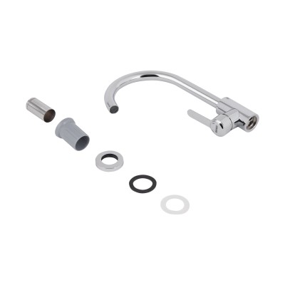 Смеситель для кухни Brinex Pure 015F U-образный Chrome BRIPUR015FCRM