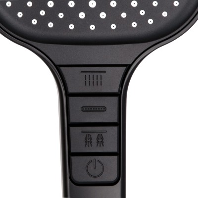 Лейка для ручного душа Qtap Rucni 130x130 мм QTRUC125BLM45957 Black Matt Лейка для ручного душа Qtap Rucni 130x130 мм QTRUC125BLM45957 Black Matt