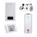 Комплект для котельной: электрический котел Thermo Alliance 12 кВт + комплект бойлера + комбинированный напольный водонагреватель 120 л