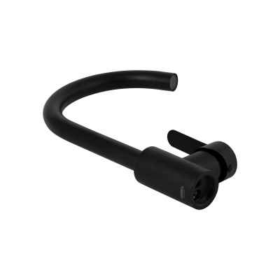 Смеситель для кухни Brinex Pure 015F U-образный Black Matt BRIPUR015FBLM