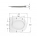 Qtap Сиденье для унитаза (Jay 640, Swan 640) 422x360x30 мм, White, с микролифтом, Slim Duroplast, Quick Release QTSC179W48699