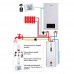 Комплект для котельной: электрический котел Thermo Alliance 12 кВт + комплект бойлера + комбинированный напольный водонагреватель 120 л