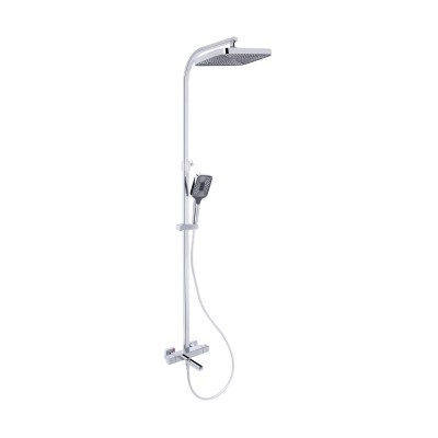 Душевая система универсальная Qtap Sloup термостатическая на три потребителя (с изливом) QTSLO51103OC48217 Chrome Душевая система универсальная Qtap Sloup термостатическая на три потребителя (с изливом) QTSLO51103OC48217 Chrome