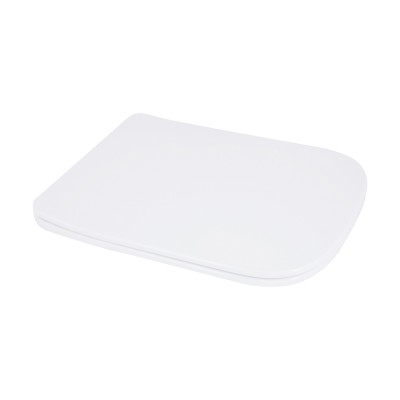 Qtap Сиденье для унитаза напольного (Stenava) 435×345×30 мм, White, с микролифтом, Slim Duroplast, Quick Release QT99SC8303W