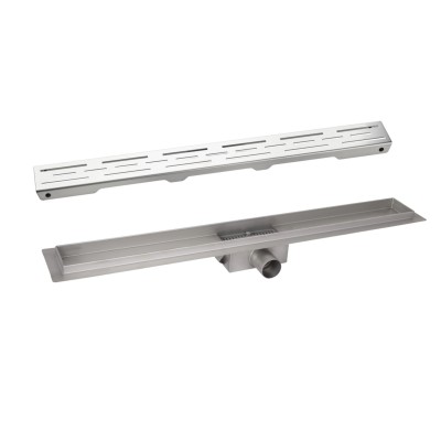 Комплект Qtap Taurus FD700 (NKS) Линейный трап из нержавеющей стали с сухим затвором 700 мм Комплект Qtap Taurus FD700 (NKS) Линейный трап из нержавеющей стали с сухим затвором 700 мм