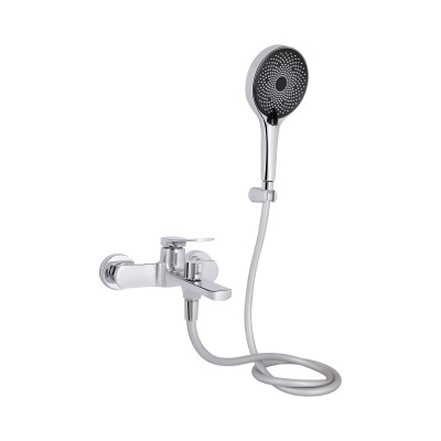 Смеситель для ванны Qtap Slavonice (c душевым гарнитуром) QTSLV259CRM48034 Chrome