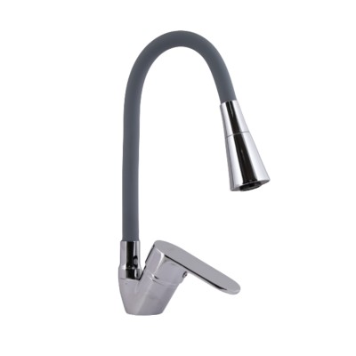 Смеситель для кухни Lidz Tani 008F3 с гибким изливом (k40) LDTAN008F3GCR39507 Grey / Chrome