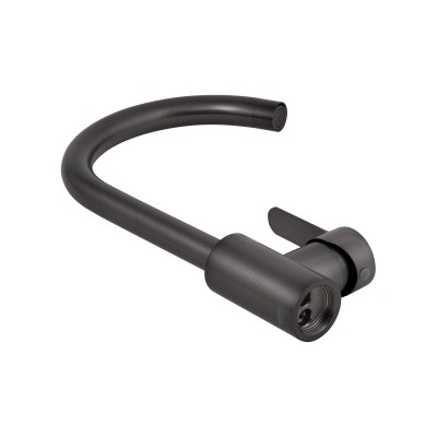 Смеситель для кухни Brinex Pure 015F U-образный Graphite BRIPUR015FGRP