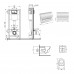 Подвесной унитаз Jay Ultra Quiet 520x360x320 + комплект инсталляции Nest 4 в 1 (линейная клавиша Chrome)