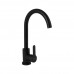 Смеситель для кухни Brinex Pure 015F U-образный Black Matt BRIPUR015FBLM