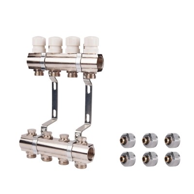 Коллектор термо регулировочный 1"х3  SD236W3 + SD Евроконус 3/4'' 16 х 2мм  SD346