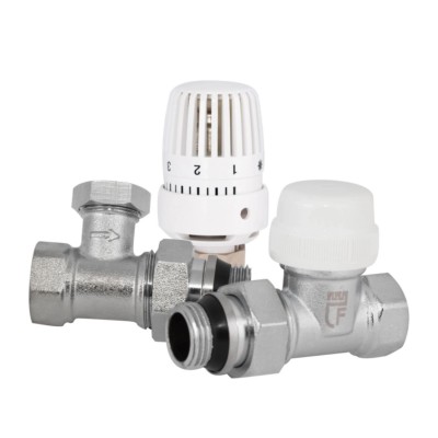 Акционный набор SD Forte (5+2): Термостатический комплект для радиатора 1/2" прямой