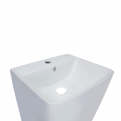 Раковина напольная моноблок Qtap Tern 440х380х830mm White QT1711G302W