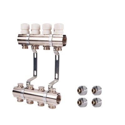 Коллектор термо регулировочный 1"х2  SD236W2 + SD Евроконус 3/4'' 16 х 2мм  SD346