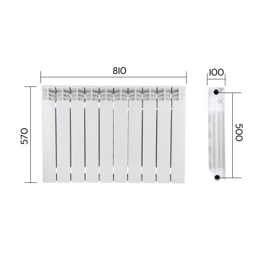 Радиатор биметаллический Thermo Alliance Bi-Vulcan PLUS 500/100 1,8 кг