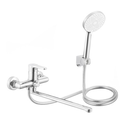 Смеситель латунный для ванны Lidz Astra 005 с поворотным изливом (c душевым гарнитуром) (k35) LDAST005CRM48088 Chrome Смеситель латунный для ванны Lidz Astra 005 с поворотным изливом (c душевым гарнитуром) (k35) LDAST005CRM48088 Chrome