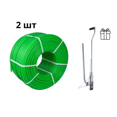 Акционный набор Thermo Alliance: 2 бухты Труба PE-RT EVOH GREEN, 5 слоев, 16×2,0 мм (600 м) + Такер ТК-100 в подарок