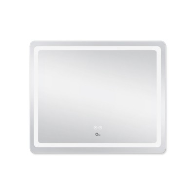 Зеркало Qtap Mideya 900х700 с LED-подсветкой Touch, с антизапотеванием, с диммером, рег. яркости Reverse QT2078NCF9070W