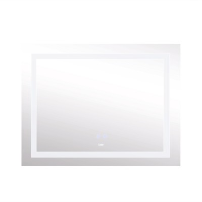 Зеркало Lidz Kubis 1000х800 с LED-подсветкой Touch, с антизапотеванием, с диммером, регулировка яркости LD78LF61410080
