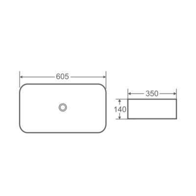 Раковина-чаша Qtap Tern 605x350x140 White QT17112270W Раковина-чаша Qtap Tern 605x350x140 White QT17112270W