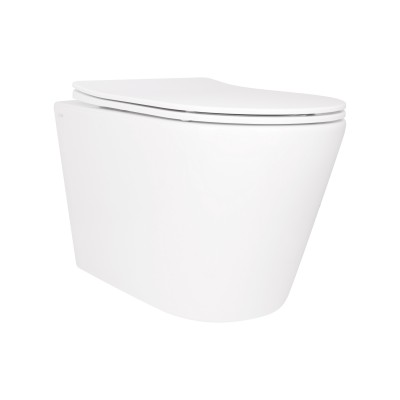 Унитаз подвесной Qtap Scorpio безободковый Ultra Quiet с сиденьем Soft-close QT14332380ASW