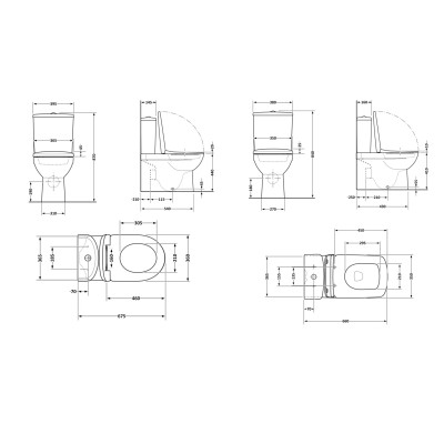 Акционный набор: Унитаз напольный Scorpio Ultra Quiet QT14222125AUQW + Унитаз напольный Kalao Rimless QT08221213A W