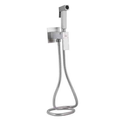 Набор для гигиенического душа Lidz Kubis 111 Nickel LDKUB111NKS46106 прямоугольный Набор для гигиенического душа Lidz Kubis 111 Nickel LDKUB111NKS46106 прямоугольный