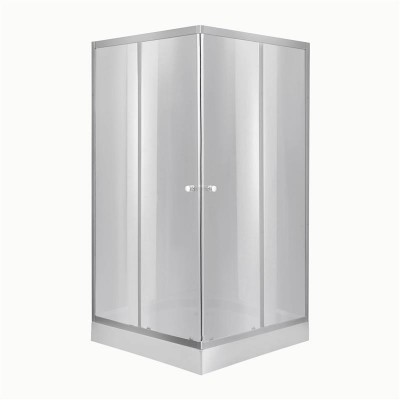 Lidz Набор: Душевая кабина Wawel SC90x90.SAT.LOW.DGR, квадратная, стекло тонированное 4 мм + Душевой поддон Kapielka ST90x90x14