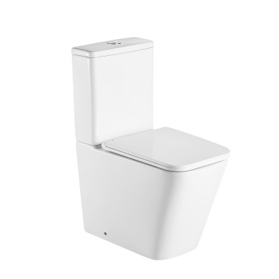 Унитаз напольный Qtap Tern Ultra Quiet безободковый с сиденьем Soft-Close QT17222175AUQ1W White