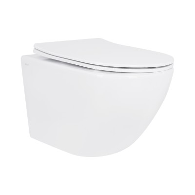 Унитаз подвесной Qtap Jay безободковый с сиденьем Soft-close QT07335175W