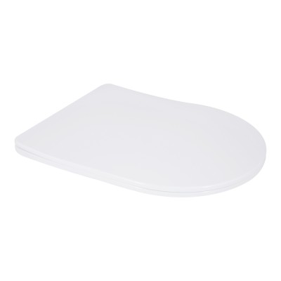 Qtap Сиденье для унитаза Grand с микролифтом Slim Duroplast, Quick Release White