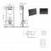 Подвесной унитаз Crow Ultra Quiet 520×360×290 + комплект инсталляции Nest 4 в 1 (линейная клавиша Matt Black)