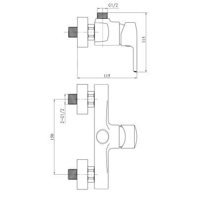 Комплект смесителей Brinex 40W 1+1=3