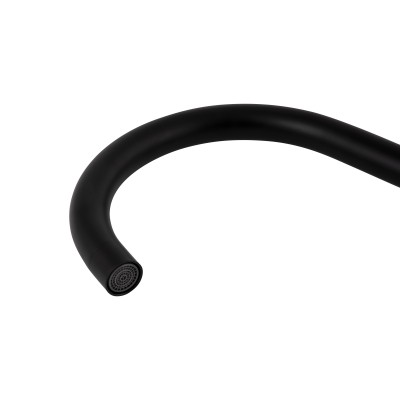 Смеситель для кухни Brinex Pure 015F U-образный Black Matt BRIPUR015FBLM