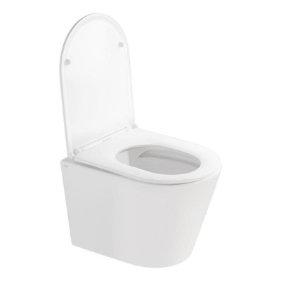 Унитаз подвесной Qtap Scorpio безободковый Ultra Quiet с сиденьем Soft-close QT1433053EUQW
