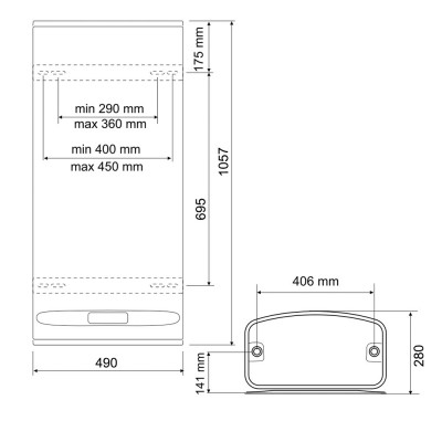 Водонагреватель Tesy BelliSlimo DRY 65 л, сухой ТЭН 2,4 кВт (GCR802724DE31ECW) 304607