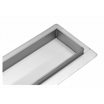 Трап напольный с поворотным сифоном FALA "WET&DRY" с нержавеющей стали 70 x 4 см