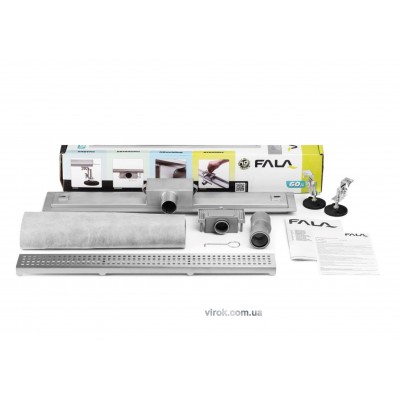 Трап для душа FALA "TOCANTINS" с нержавеющей стали 90 х 7 х 5.2 см