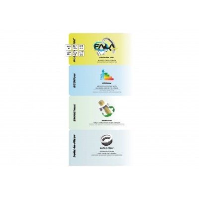 Проточный водонагреватель с LCD-дисплеем FALA 75923 KALTA-3 (3 кВт до 60°С 0.1-0.6 Мпа + душевой комплект)