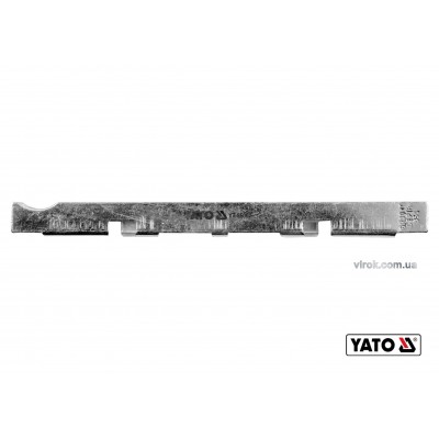 Шаблон для заточки ограничителя глубины зубов цепей YATO 170 х 10 х 1 мм 0.65/0.75 мм угол 35° Шаблон для заточки ограничителя глубины зубов цепей YATO 170 х 10 х 1 мм 0.65/0.75 мм угол 35°